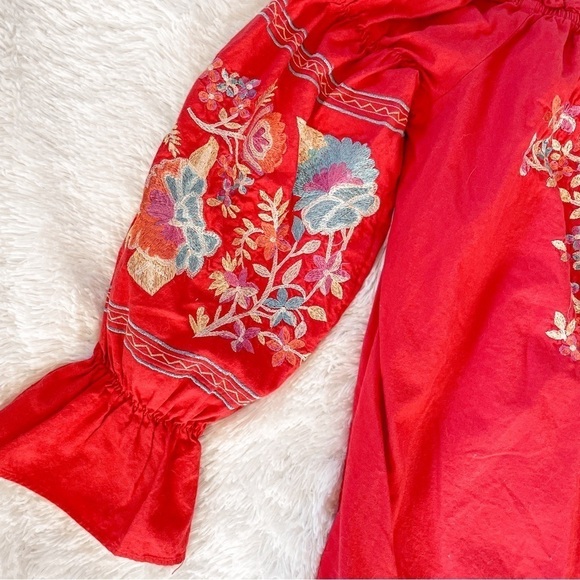 Free People | Fleur de Jeur Boho Embroidered Dress - Picture 4 of 12